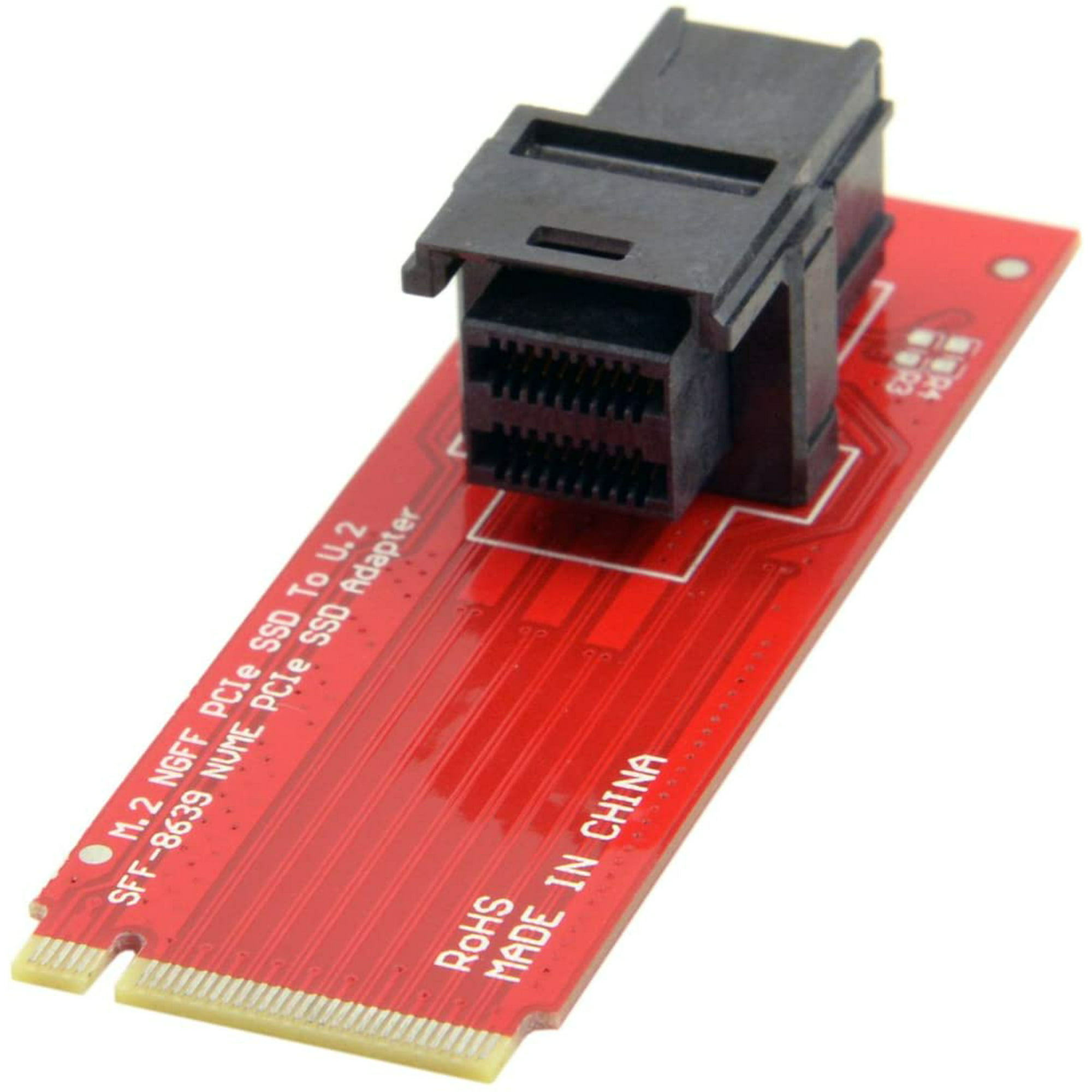SFF-8643 NVMe SSD Upward miniSAS 36-Pin Connector for U.2 Ableconn M2-U2131U M.2 Module with Mini-SAS HD - Support Intel 750 2.5-inch U.2 SFF SSD SFF-8639 